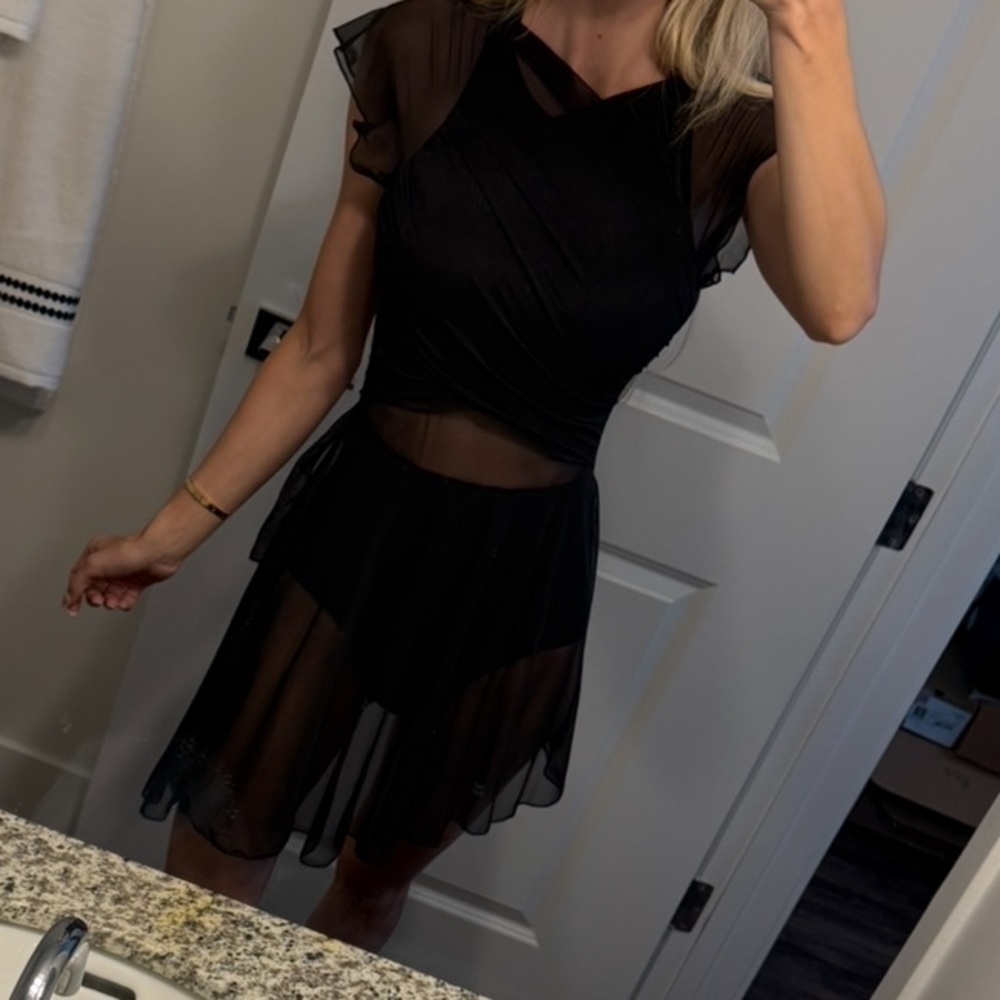 Sexy mesh romper festival dress